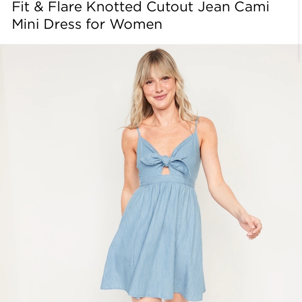 Old Navy: Fit & Flare Jean Dress